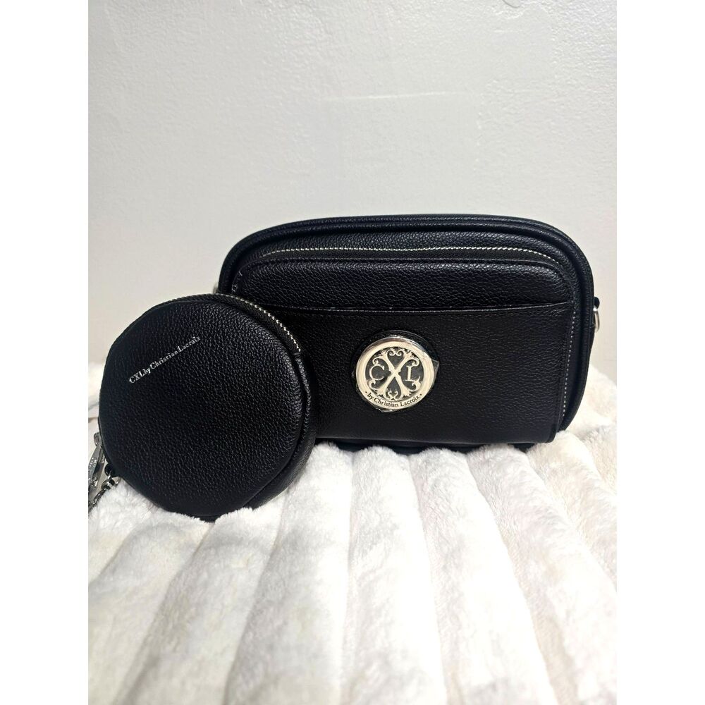 CXL by Christian Lacroix Eve Pebble Camera Bag w/detachable mini-zip NWT